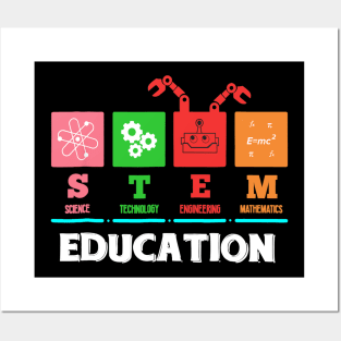 STEM Education T-Shirt Teacher Teach School Gift Apparel Posters and Art